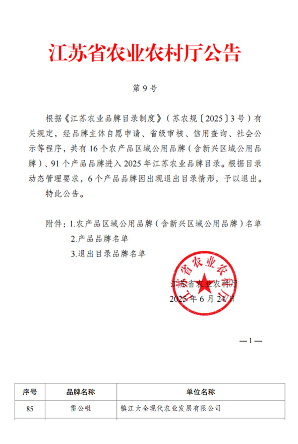 大全農業“雷公咀”入選江蘇省農業品牌目錄-01.jpg